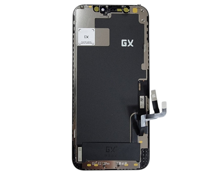 Дисплей з сенсорним екраном (модуль) iPhone 12 /12 Pro, чорний (move ic) OLED GX