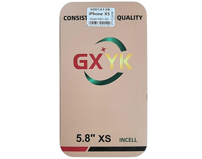 Дисплей с сенсорным экраном (модуль) iPhone X, черный, incell+HD GX