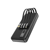 Портативная батарея (Power Bank) AsporA300PD (22.5W/QC 3.0/PD) (cable USB/ Micro/ Lightning/ Type-C) 10000mAh, черный