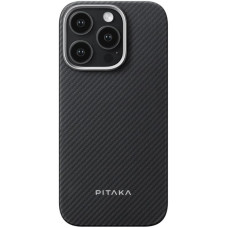 Чехол PC PITAKA with MagSafe для iPhone 15 Pro Max (Black/Grey)