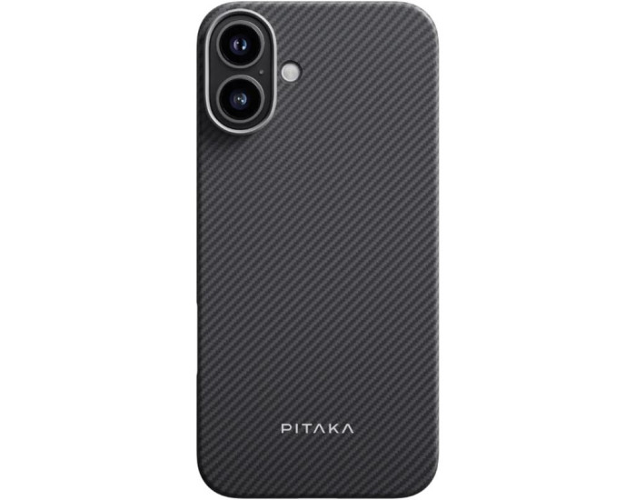 Чехол PC PITAKA with MagSafe iPhone 17, Black/Grey