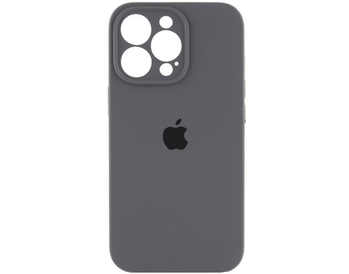 Чехол-силикон оригинал Full Camera Soft Matte iPhone 15 Pro (Серый / Dark Gray)