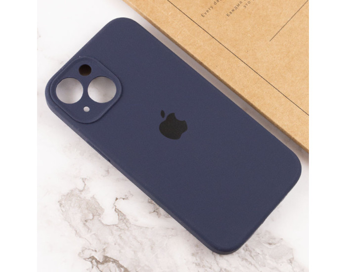 Чехол-силикон оригинал Full Camera Soft Matte iPhone 14 Plus, ночной синий