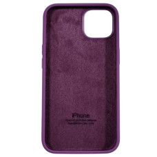 Чехол-силикон оригинал Full Soft Matte iPhone 13, темно-фиолетовый