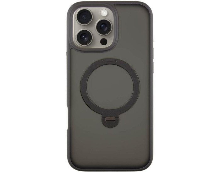 Чохол-силікон Ummi Colorful with MagSafe HQ Ring iPhone 16 Pro Max (Чорний / Black)