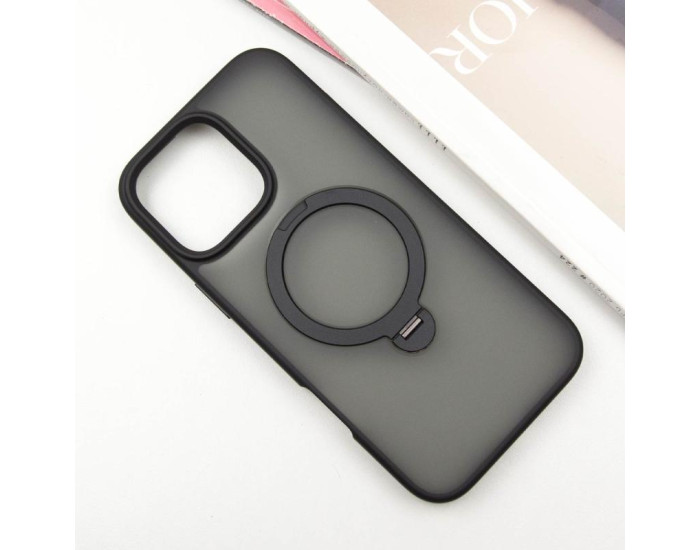 Чохол-силікон Ummi Colorful with MagSafe HQ Ring iPhone 16 Pro Max (Чорний / Black)