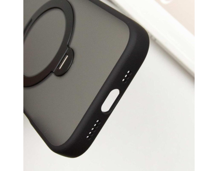 Чохол-силікон Ummi Colorful with MagSafe HQ Ring iPhone 16 Pro Max (Чорний / Black)