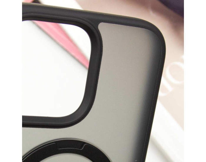 Чохол-силікон Ummi Colorful with MagSafe HQ Ring iPhone 16 Pro Max (Чорний / Black)