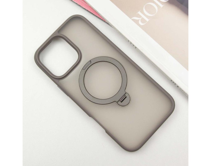 Чохол-силікон Ummi Colorful with MagSafe HQ Ring iPhone 16 Pro max (Сірий / Grey)