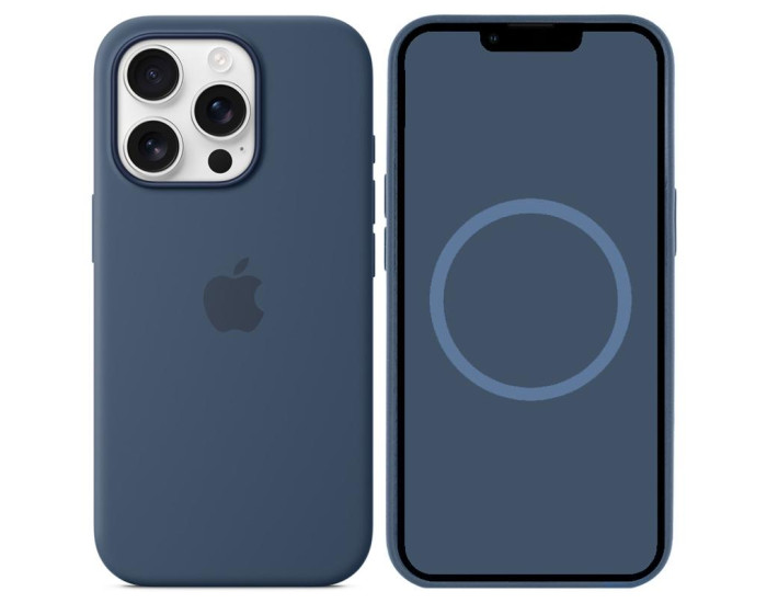 Чехол-силикон оригинал Full Soft Matte with MagSafe and Animation iPhone 16 Pro Max, Denim