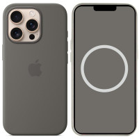 Чехол-силикон оригинал Full Soft Matte with MagSafe and Animation iPhone 16 Pro, Stone gray