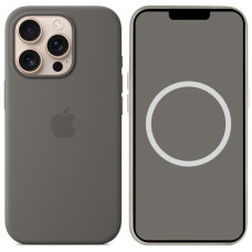 Чехол-силикон оригинал Full Soft Matte with MagSafe and Animation iPhone 16 Pro, Stone gray
