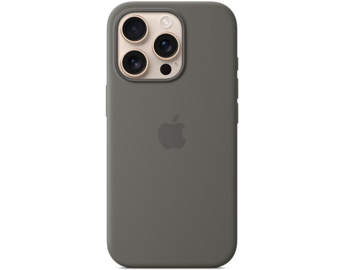Чехол-силикон оригинал Full Soft Matte with MagSafe and Animation iPhone 16 Pro, Stone gray