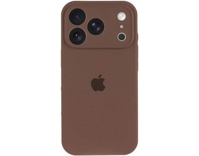 Чехол-силикон оригинал Case Full Camera iPhone 17 Pro Max (Коричневый / Brown)