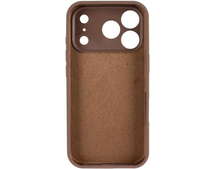 Чехол-силикон оригинал Case Full Camera iPhone 17 Pro Max (Коричневый / Brown)