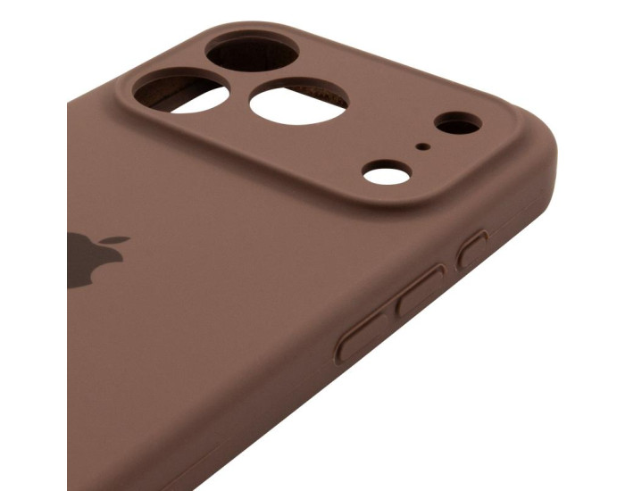 Чехол-силикон оригинал Case Full Camera iPhone 17 Pro Max (Коричневый / Brown)