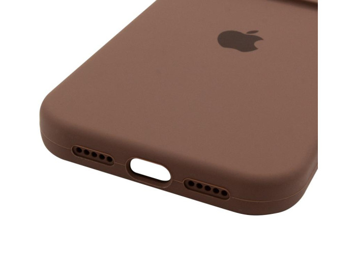 Чехол-силикон оригинал Case Full Camera iPhone 17 Pro Max (Коричневый / Brown)