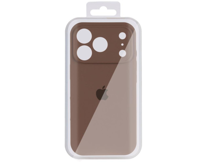 Чехол-силикон оригинал Case Full Camera iPhone 17 Pro Max (Коричневый / Brown)