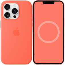 Чехол-силикон оригинал Full Soft Matte with MagSafe and Animation iPhone 16 Pro Max, Tangerine
