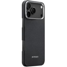 Чехол PC PITAKA with MagSafe iPhone 17 Pro Max, Black/Grey