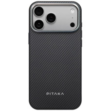 Чехол PC PITAKA with MagSafe iPhone 17 Pro Max, Black/Grey