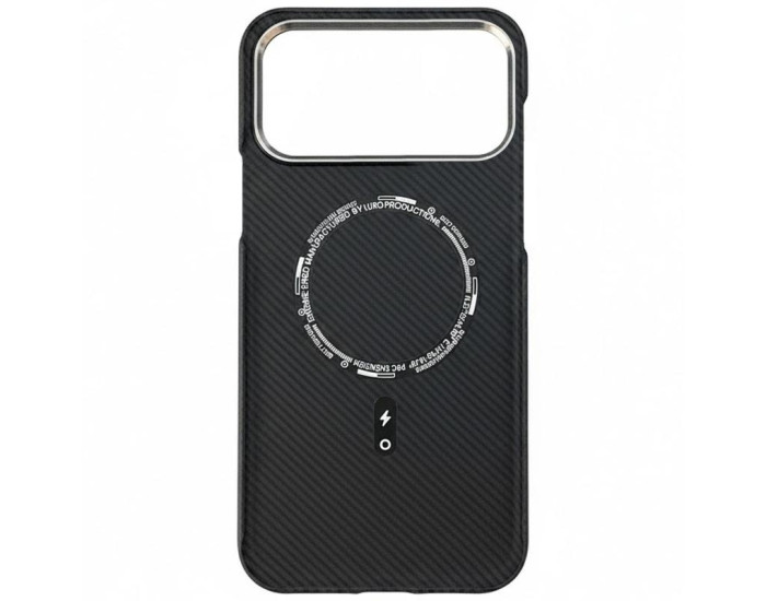 Чехол PC PITAKA with MagSafe для iPhone 17 Pro (Black/Grey)