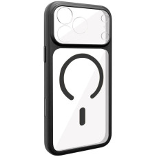 Чехол-силикон GETMAN Moon Clear with MagSafe для Apple iPhone 17 Pro Max, черный