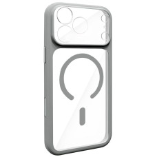 Чехол-силикон GETMAN Moon Clear with MagSafe для Apple iPhone 17 Pro Max, серый