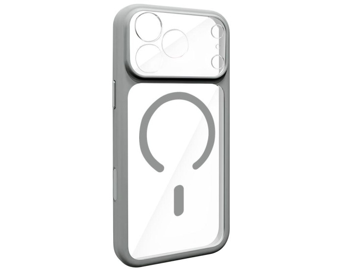 Чохол-силікон GETMAN Moon Clear with MagSafe для Apple iPhone 17 Pro Max, Сірий