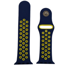 Ремешок для Apple Watch Nike Sport 38/40/41/42mm (10th) Синий/желтый
