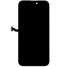 Дисплей з сенсорним екраном (модуль) iPhone 14 Pro Max, чорний, оригінал відновлений, з догори дном шлейфом