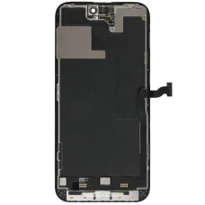 Дисплей з сенсорним екраном (модуль) iPhone 14 Pro Max, чорний, оригінал відновлений, з догори дном шлейфом