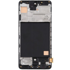 Дисплей з сенсорним екраном (модуль) Samsung A515 A51 2019/ M317 M31s, чорний з рамкою, з регулюванням яскравості, TFT