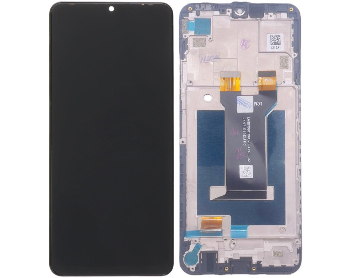 Дисплей с сенсорным экраном (модуль) ZTE Nubia Neo / V50 Design 5G, черный c рамкой, оригинал 