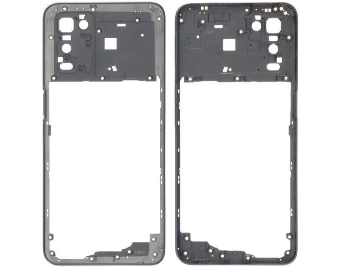 Рамка корпуса для Oppo A54 5G, Crystal Black, оригинал