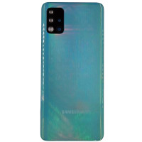 Задняя панель корпуса для Samsung A515F Galaxy A51 - 2020, синяя со стеклом камеры