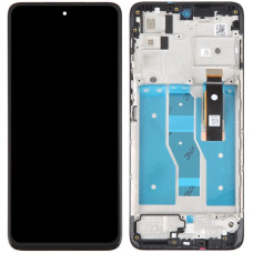 Дисплей з сенсорним екраном (модуль) Motorola XT2221 Moto G52 /XT2225 G82 /Moto F71S, чорний з рамкою, TFT
