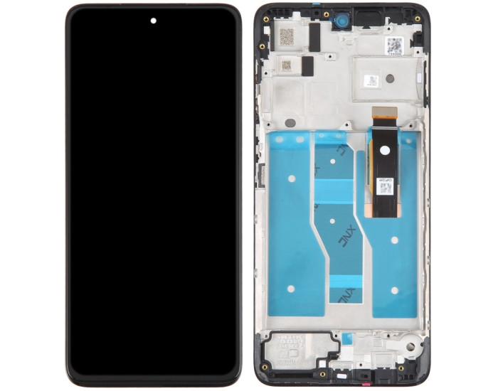 Дисплей з сенсорним екраном (модуль) Motorola XT2221 Moto G52 /XT2225 G82 /Moto F71S, чорний з рамкою, TFT