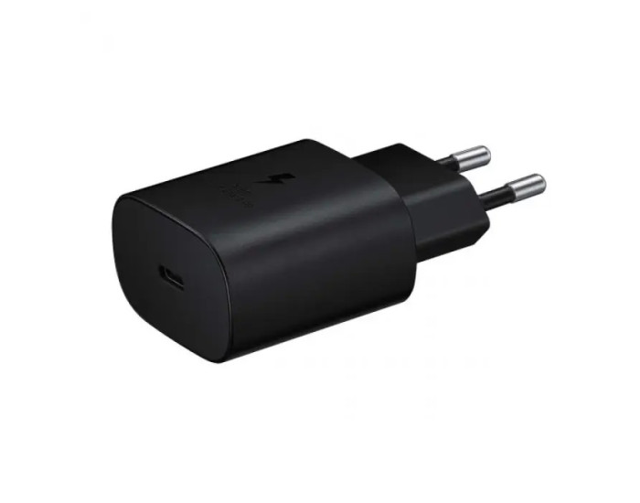 Мережеве зарядний пристрій Samsung 25W з кабелем Type-C to Type-C (EP-TA800XBE) (EU) чорний (100% оригінал)