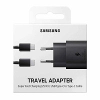 Сетевое зарядное устройство Samsung 25W с кабелем Type-C to Type-C (EP-TA800XBE) (EU) Черный (100% оригинал)