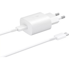 Сетевое зарядное устройство Samsung 25W с кабелем Type-C to Type-C (EP-TA800XWE) (EU) Белый (100% оригинал)