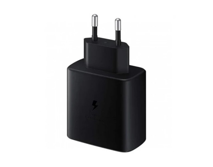 Мережеве зарядний пристрій Samsung 45W Travel Adapter з кабелем Type-C to Type-C (EP-TA845XBE) (EU) чорний (100% оригінал)