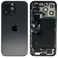 Корпус для iPhone 14 Pro Max с держателем SIM карты, с боковыми кнопками, Space Black, оригинал
