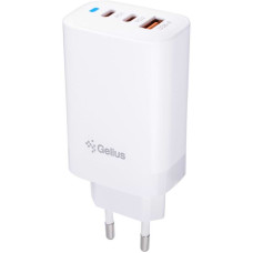 Мережеве зарядний пристрій Gelius Elevaro GP-HC065 65W USB+2Type-C (QC/PD/PPS)