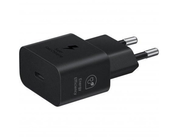 Сетевое зарядное устройство Samsung 25W Type-C (EP-TA800NBE) (EU) Черный (100% оригинал)