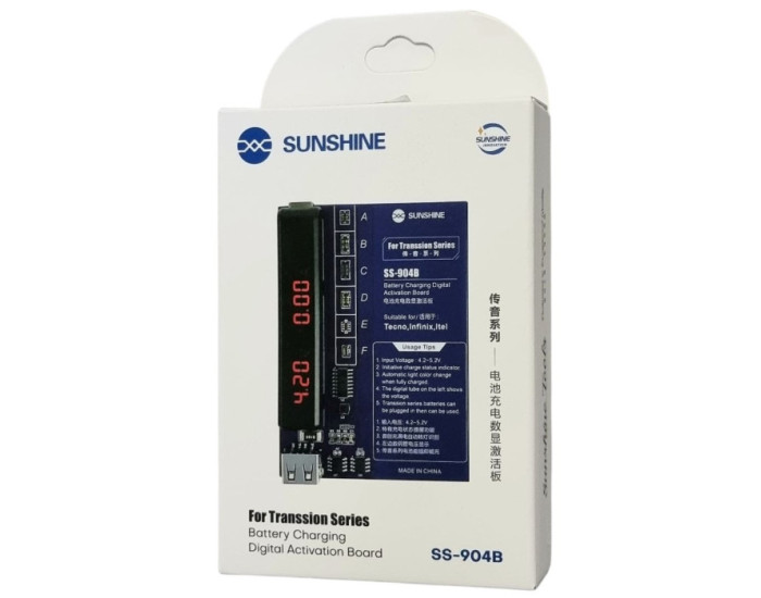 Активатор аккумуляторов Sunshine SS-904B с цифр. инд. (Tecno/Infinix)