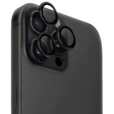 Защитное стекло на камеру Metal iPhone 16 Pro/16 Pro Max, Black