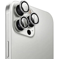 Защитное стекло на камеру Metal iPhone 16 Pro/16 Pro Max, Silver