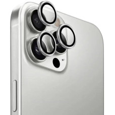 Защитное стекло на камеру Metal iPhone 16 Pro/16 Pro Max, Silver