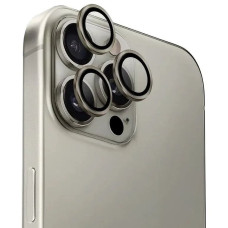 Защитное стекло на камеру Metal iPhone 16 Pro/16 Pro Max, Titanium Grey